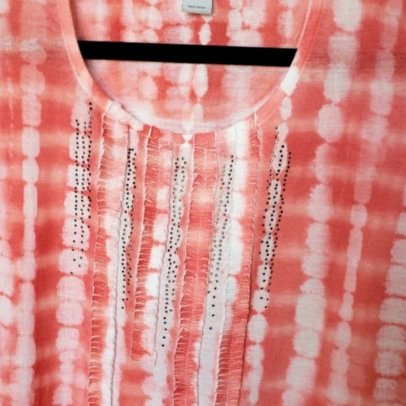 Chico's (Lot of 3) Summer Tops Size 0 Pink Blue & White Coral Machine Wash - Picture 14 of 16